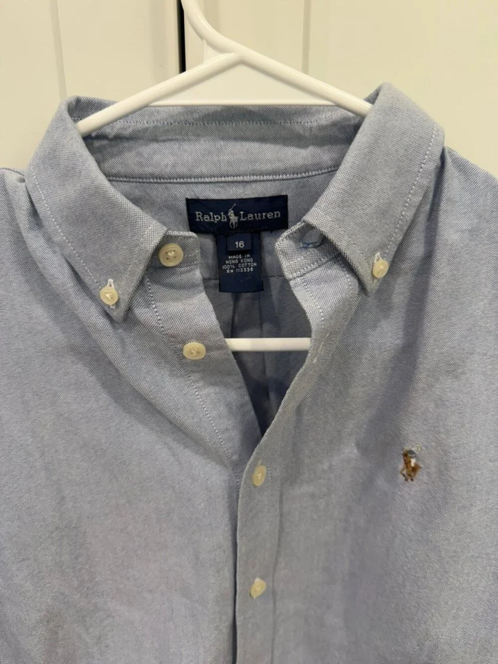 Ralph Lauren Button Down Shirt Size 16